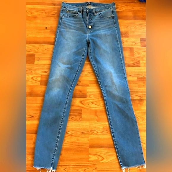 GAP Distressed 5-Button Jeans - Picture 1 of 4